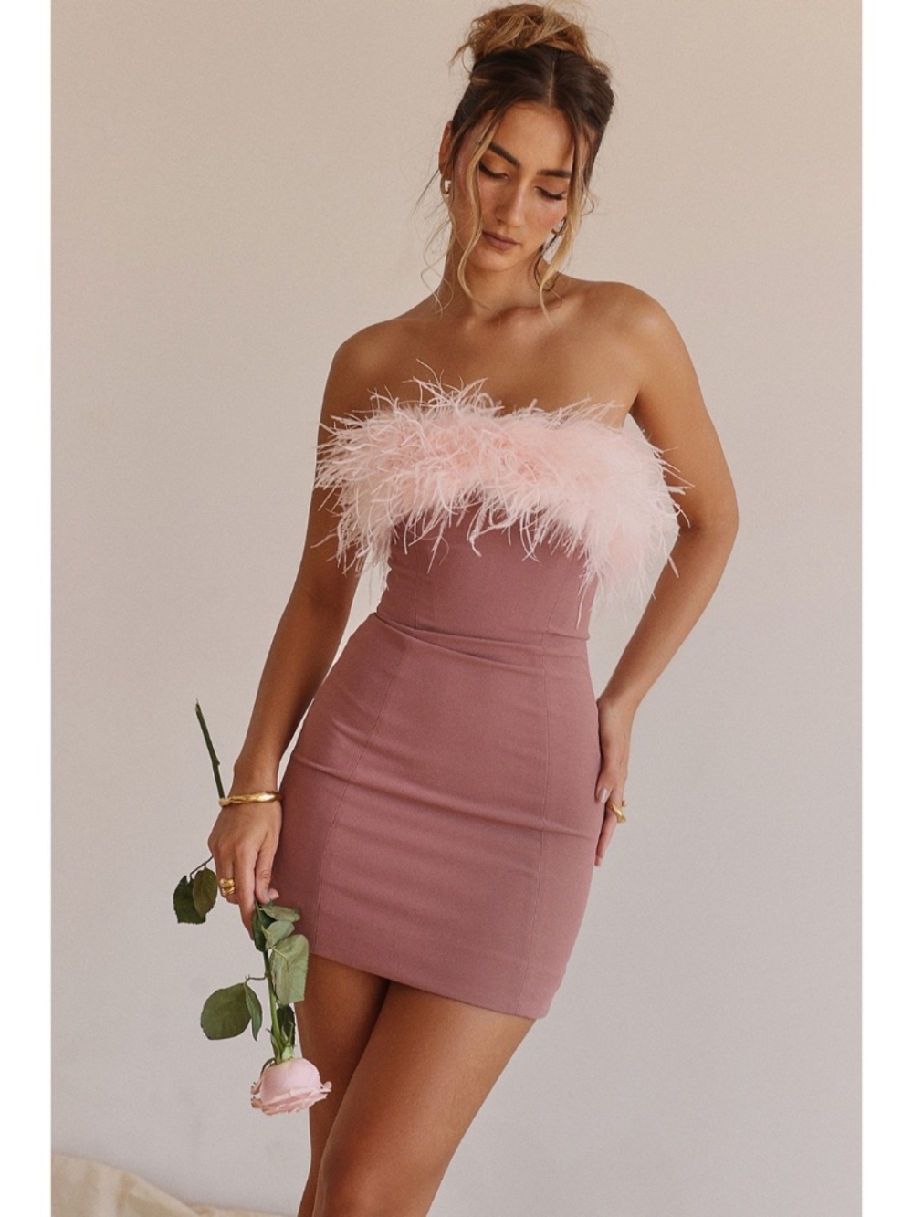 NEW House of CB Alexa Dress Warm Pink XS